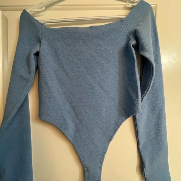 Adidas Women's IVY Park Light Blue Terry Body Suit H21162 size M - Picture 4 of 7